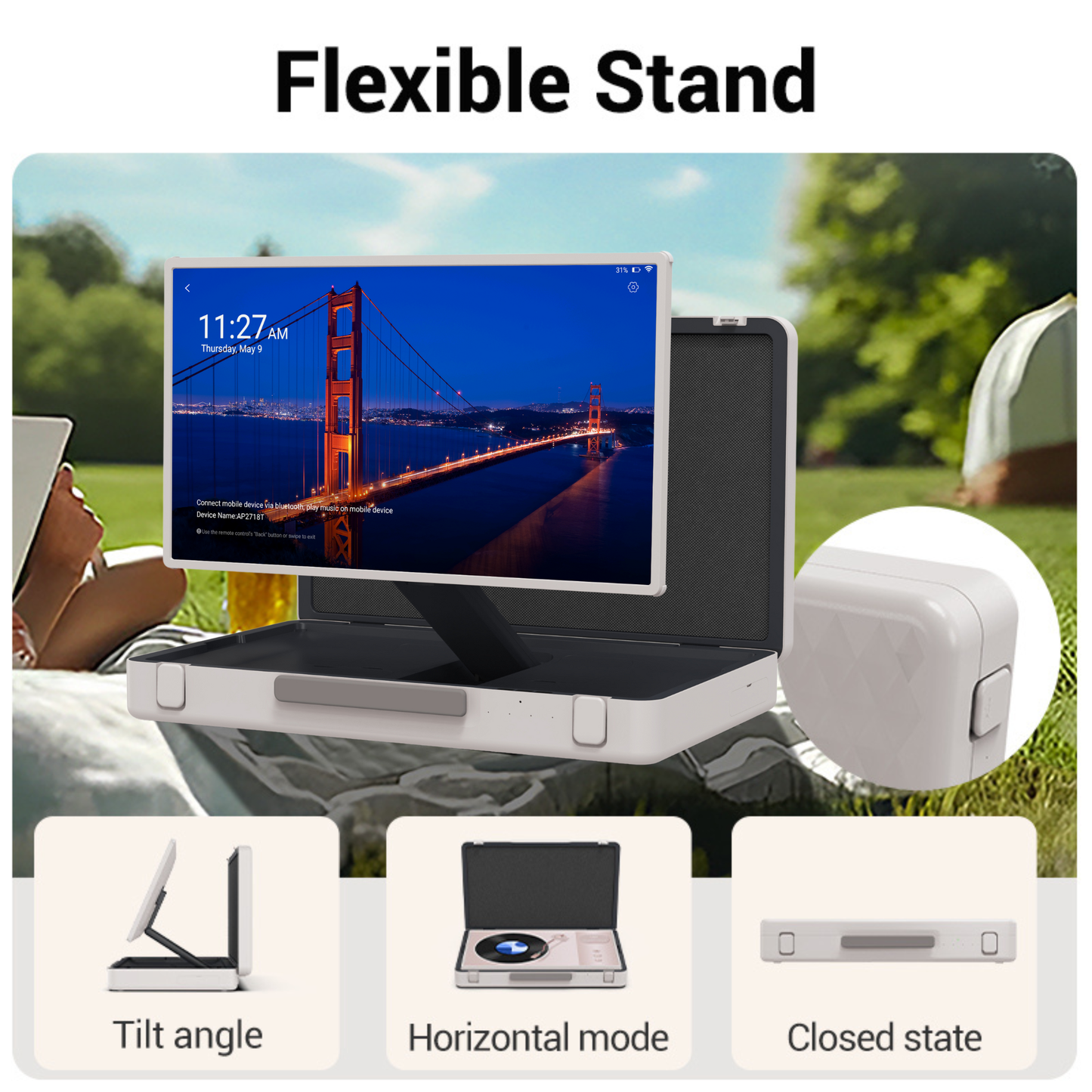 CYCLONE Express - Portable 27" FHD Touch Monitor with Android OS